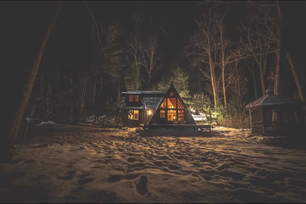 cozy cabin winter