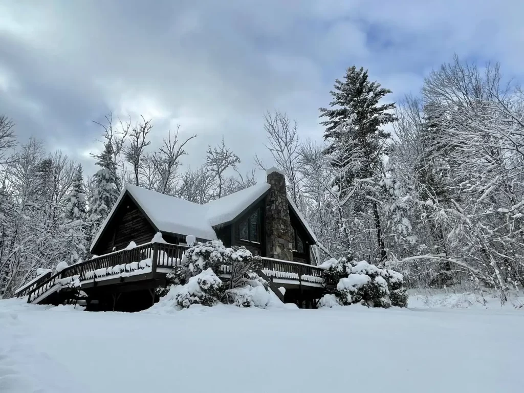 cozy cabins winter
